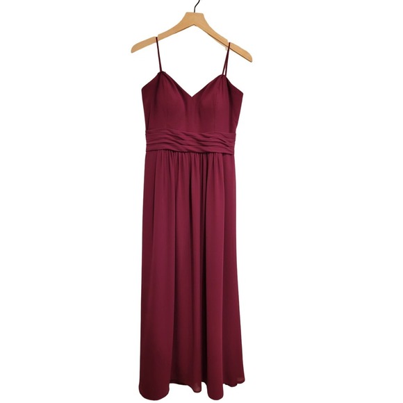 B2 by Jasmine Two Piece Long Sweetheart Neckline Poly Chiffon Bridesmaid Dress 6 - Picture 4 of 12